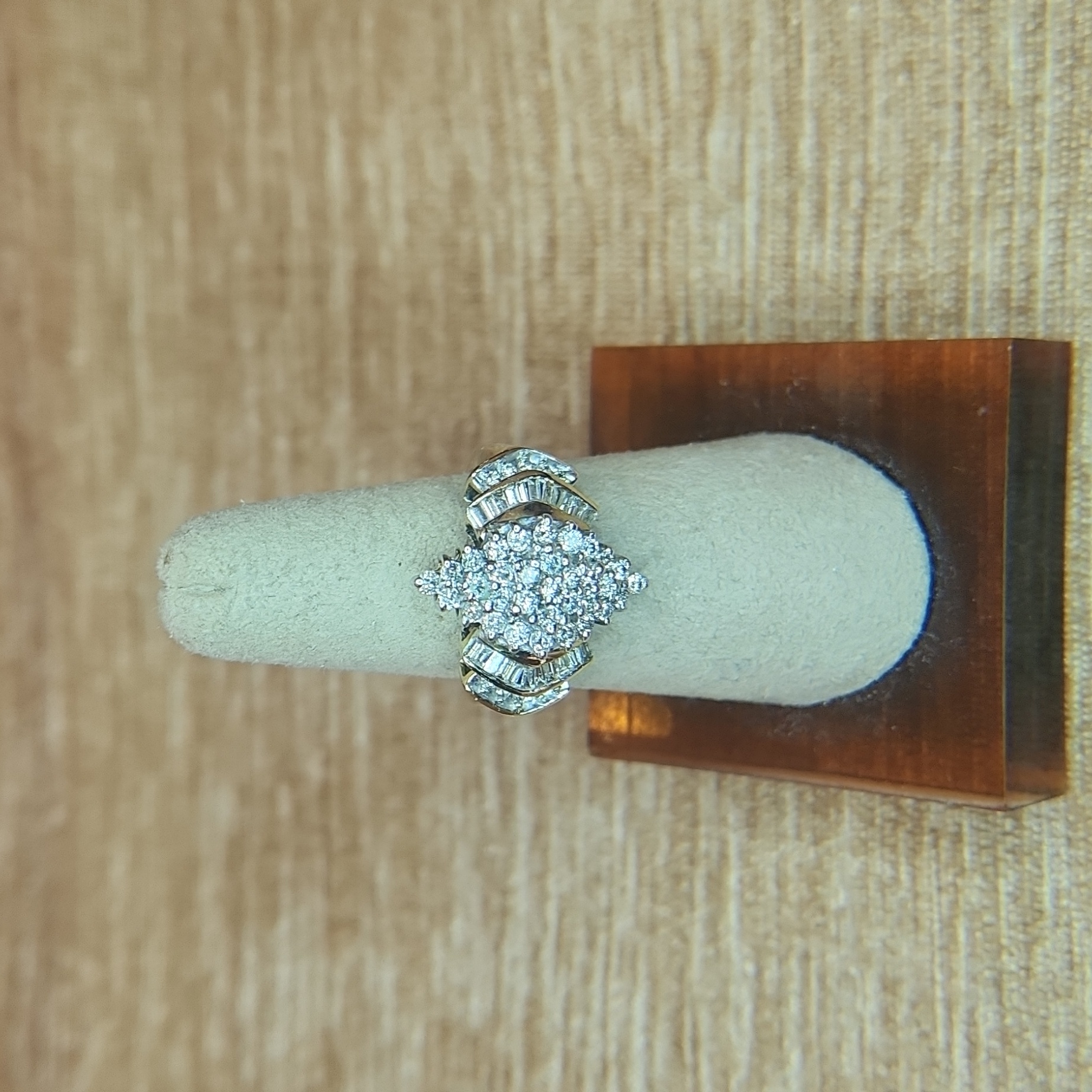 Diamond Cocktail Ring In 10k Gold